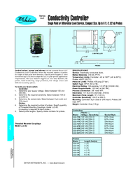 Thumbnail of document Data Sheet - LLC - Conductivity Controller